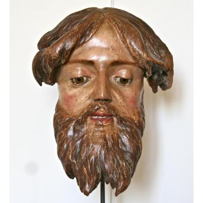 18th Century Italian Christ In Polychrome Wood