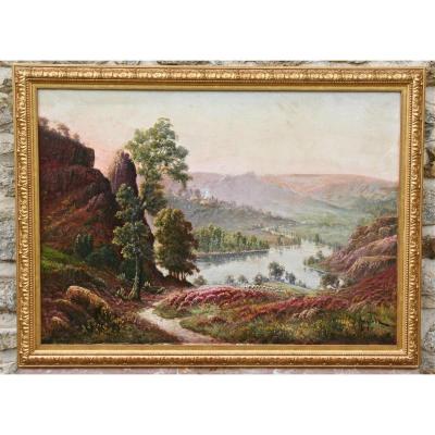XIXth Painting De Gaston Anglade