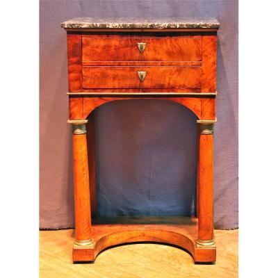 Bedside Empire Period In Walnut