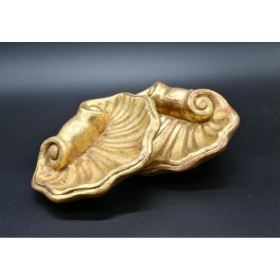 Pair Of Eighteenth Benitiers In Golden Wood