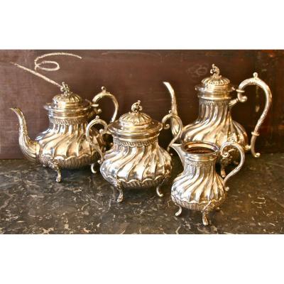 Tea Coffee Service Silver Metal Armand Frenais