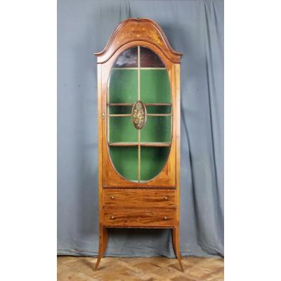 19th Century English Showcase In Mahogany