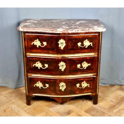 Small Louis XIV Commode In Rosewood With Marble Top