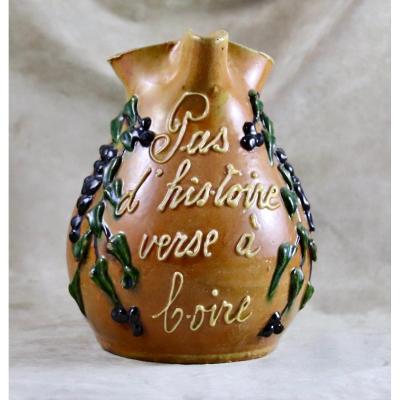 XIXth Century Folk Art Ceramic Pitcher