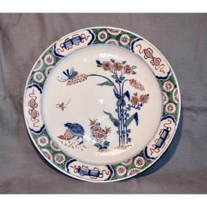 Large XVIIIth Dish In Delft Faience