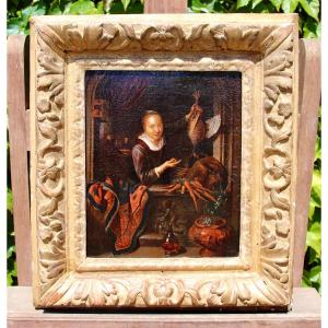 Dutch Painting End Of The 17th Century The Merchant