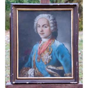 Pastel XVIIIth Portrait Of Louis De France