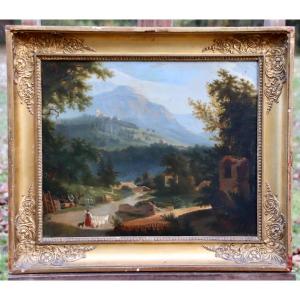 Nineteenth Painting Animated Mountain Landscape