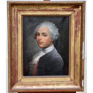 Painting Portrait Of Young Man In Clothes Early Nineteenth