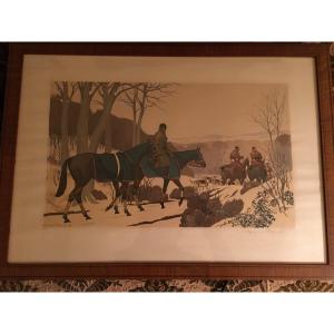 Pair Of Stencils By Maurice Taquoy (1878-1952)