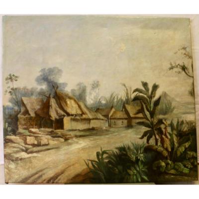 Africanism - Oil On Canvas Party Decor Woodwork