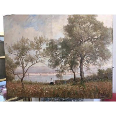 Antibes Les Remparts In 1891 By Paul Sebilleau