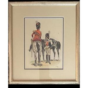 Trumpeter And Cavalier Of The Horse Grenadiers Of The King's Household 1814-1915
