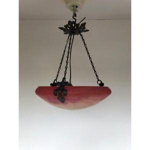 Daum Nancy And Majorelle Art Deco Suspension