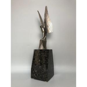 Art Deco Eagle Sculpture By Henri Rischmann