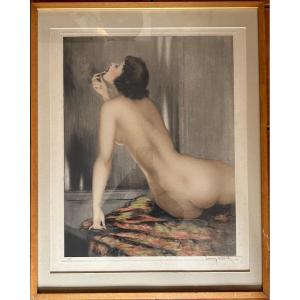 Louis Icart Art Deco Engraving Model Modern ève Ll