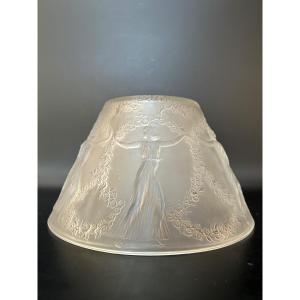 René Lalique Art Deco Lamp Hat Model 6 Dancers