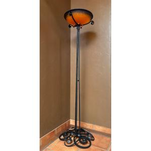 Art Deco Floor Lamp By Jules Cayette And Charles Schneider 
