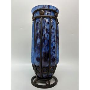 André Delatte Art Deco Vase