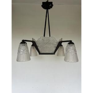 Noverdy Art Deco Chandelier