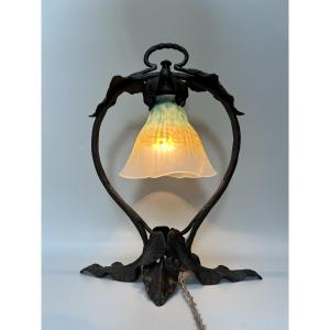 Daum Nancy Art Nouveau Lamp
