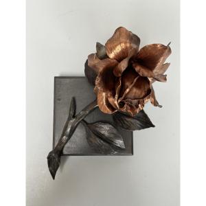 Art Deco Paperweight By "le Fer Forgé" Henri Fournet