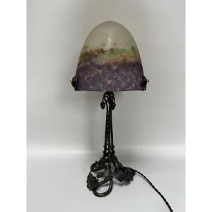 Muller Frères Lunéville Art Nouveau Lamp 