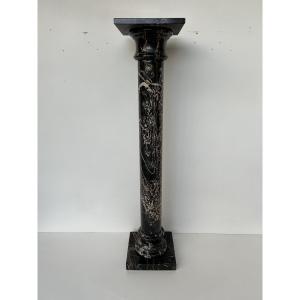 Art Deco Side Table In Portoro Marble
