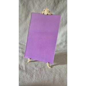 Easel Photo Frame With Ivory Inserts Dated 1881