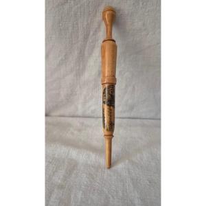 Special Antique Sewing: Umbrella Needle Holder With Transfer Image From Scotland From The 19th Century