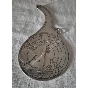 Christofle Hanging Scale In Silver Metal Dating From 1972