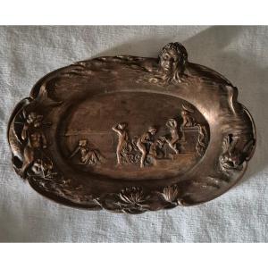 Erotic And Sapphic Empty Pocket In Copper Bronze 