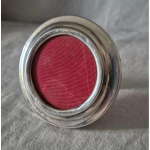 Round Medallion Frame In English Silver, Early 20th Century 