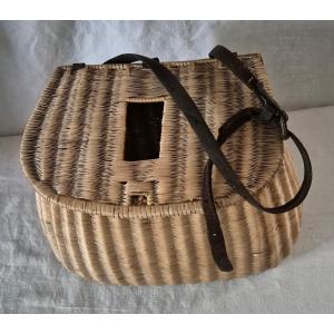 Large Model Traditionally Shaped Wickerwork Fishing Basket 
