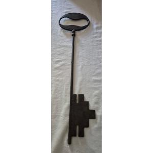 Large Wrought Iron Locksmith Sign Key 
