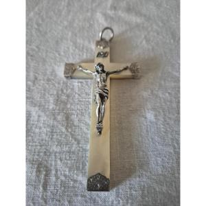 Mother-of-pearl And Silver Pectoral Cross From 1891