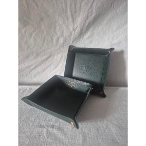 Two Louis Vuitton Leather Travel Pouches