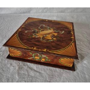 Huntley & Palmers Lithographed Tin Biscuit Tin From 1906