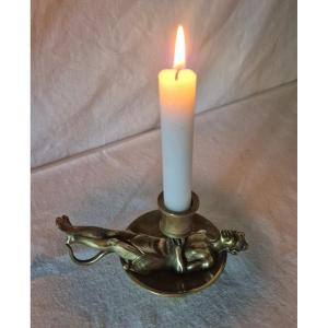 Candlestick Devil Bronze 