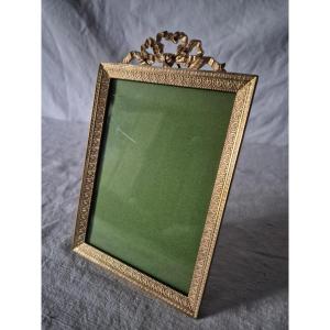 Gilt Bronze Photo Frame With Louis XVI Decoration From The Second Empire 