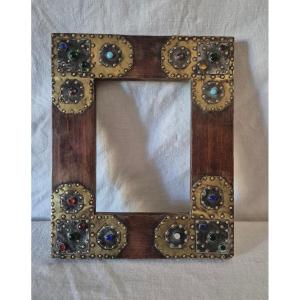 Arts And Craft Frame With Glass Stones