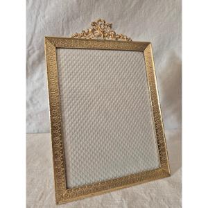 Second Empire Gilt Bronze Photo Frame In The Directoire Style 26 X 17 Cm