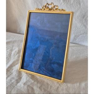 Louis XVI Style Gilt Bronze Photo Frame - 13 X 19 Cm