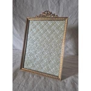 Large Second Empire Gilt Bronze Photo Frame 29 X 19.5 Cm