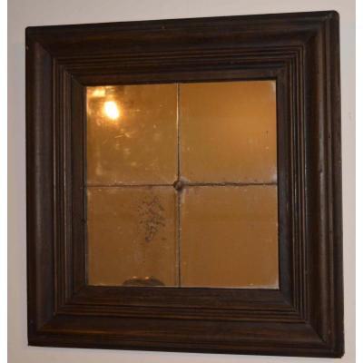 Blackened Wood Mirror