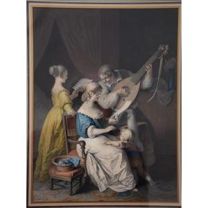 Pierre-alexandre Wille. The Music Lesson. 1813