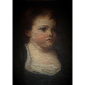 18th Century French School. Portrait Of A Child.