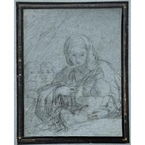 Italian School, Circa 1700. The Breastfeeding Virgin.