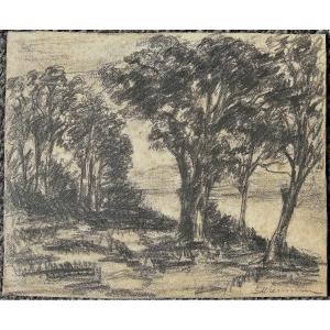 G. Wustmann 1873-1939. Trees By The Water.