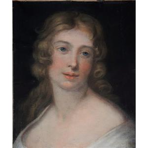 French School, Circa 1800. Portrait Of A Young Woman.